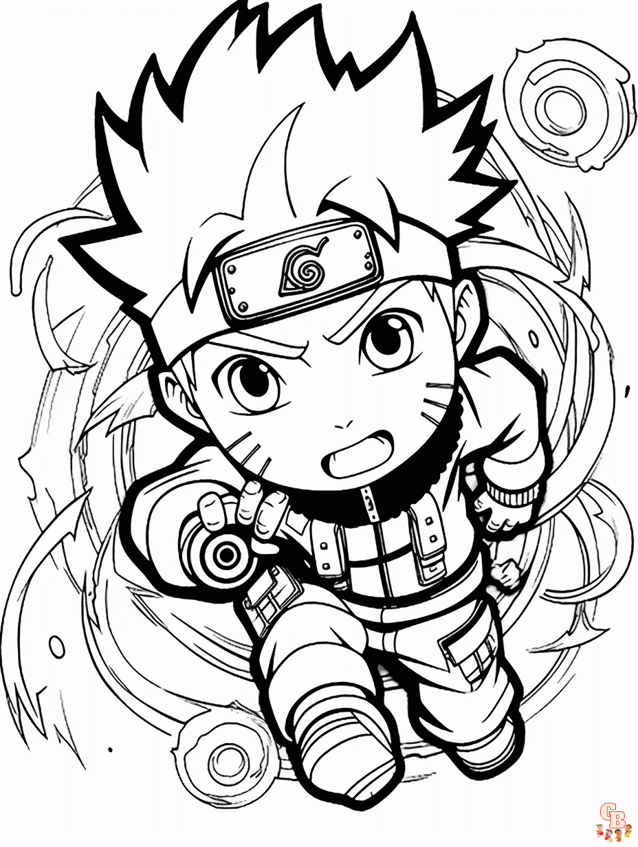 Naruto coloring pages to print