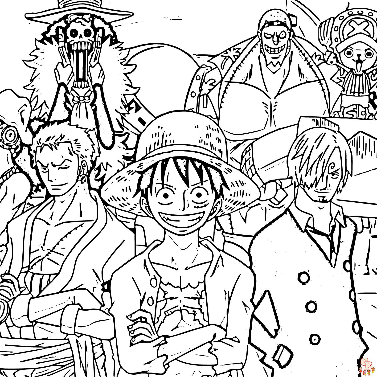 One Piece Coloring Pages for Kids