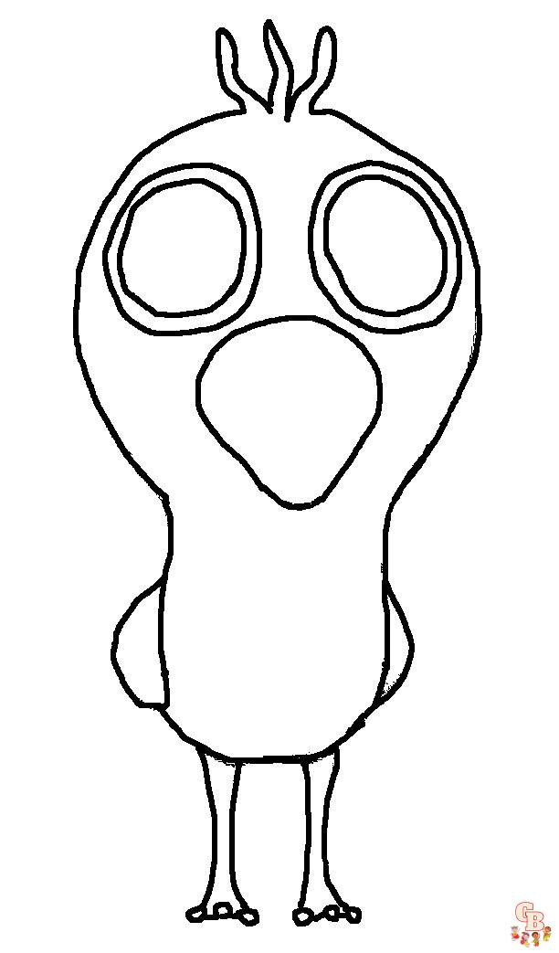 Opila Bird Coloring Pages 1