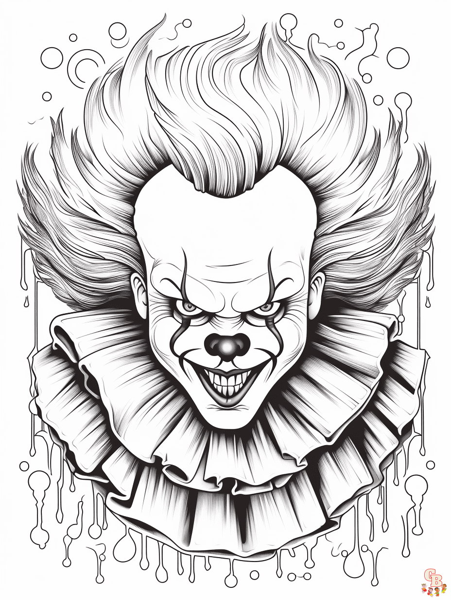 Pennywise coloring pages free