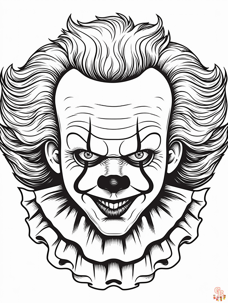 Pennywise coloring pages to print