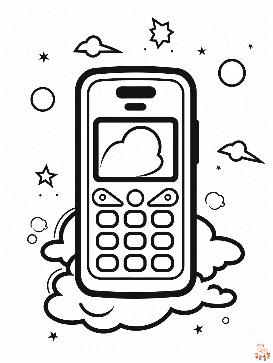 Phone Coloring Pages 6