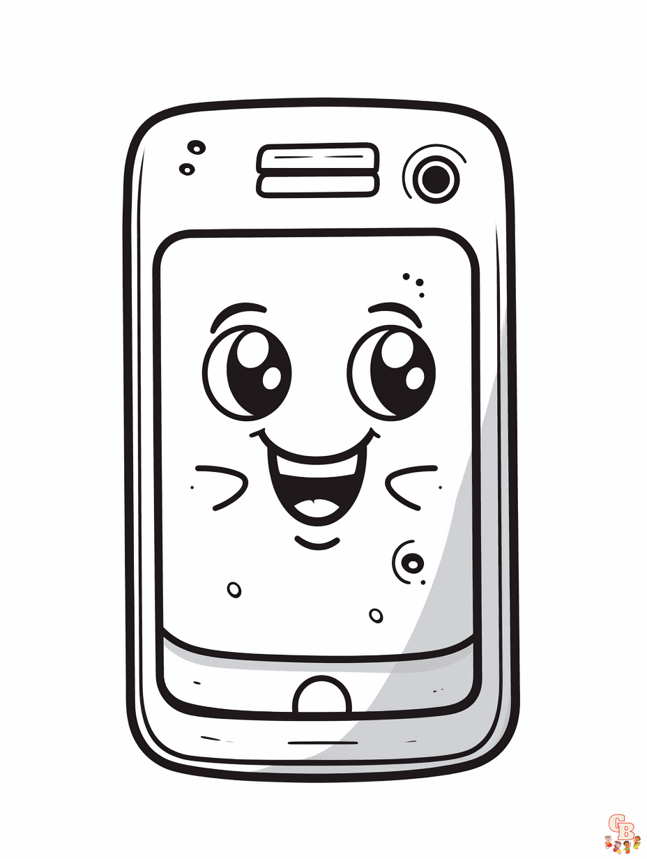 Phone Coloring Pages to print