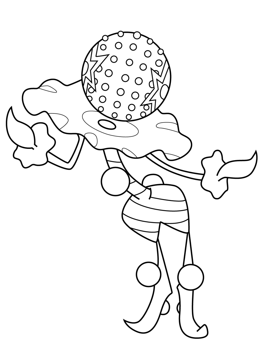 Pokemon Blacephalon coloring pages