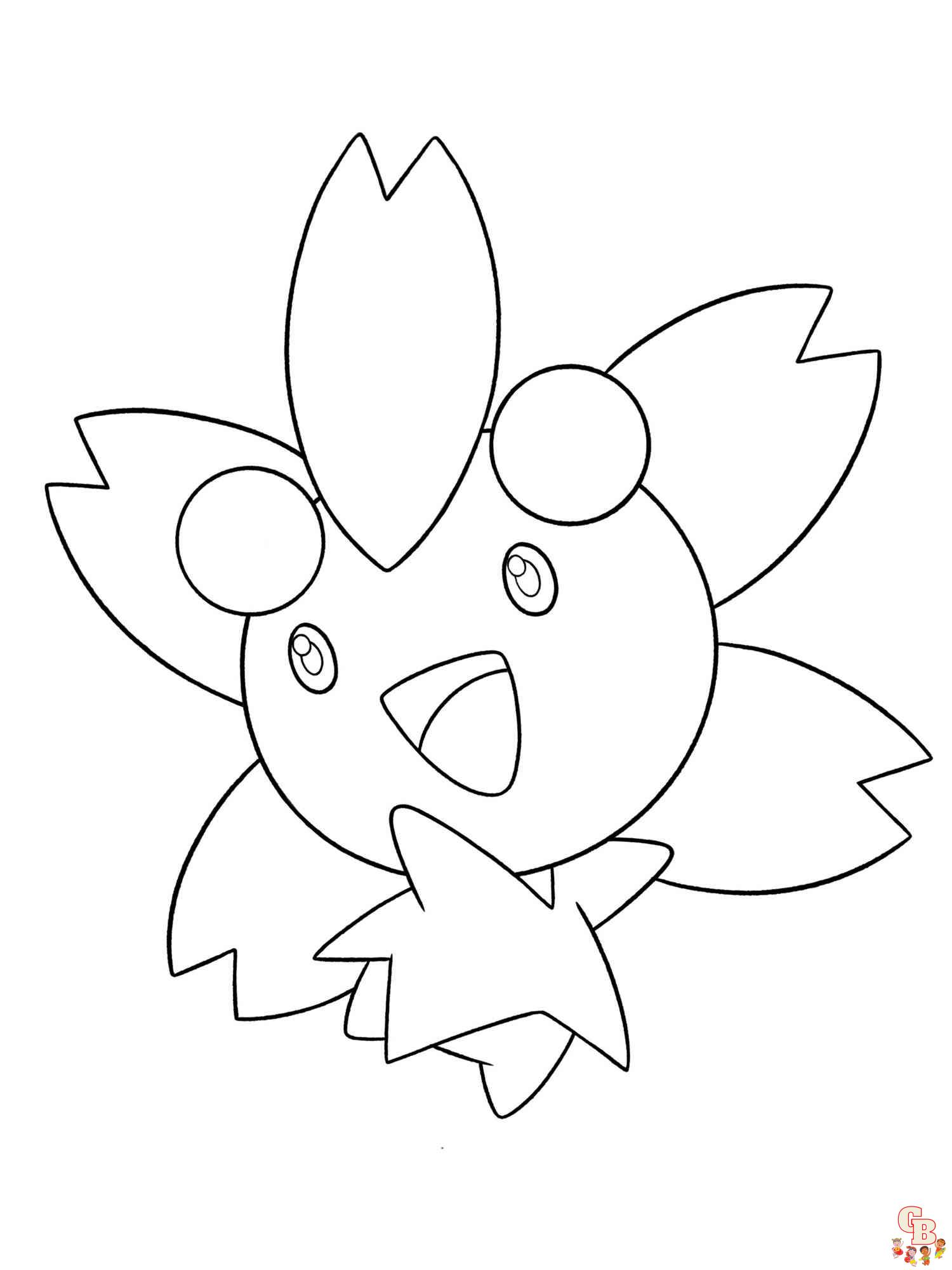 Pokemon Cherrim coloring pages free