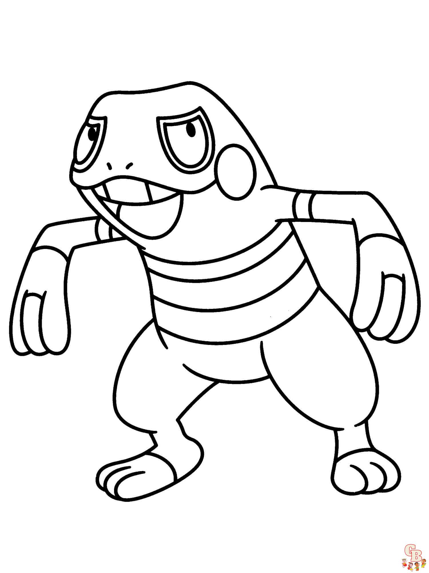 Pokemon Croagunk coloring pages printable