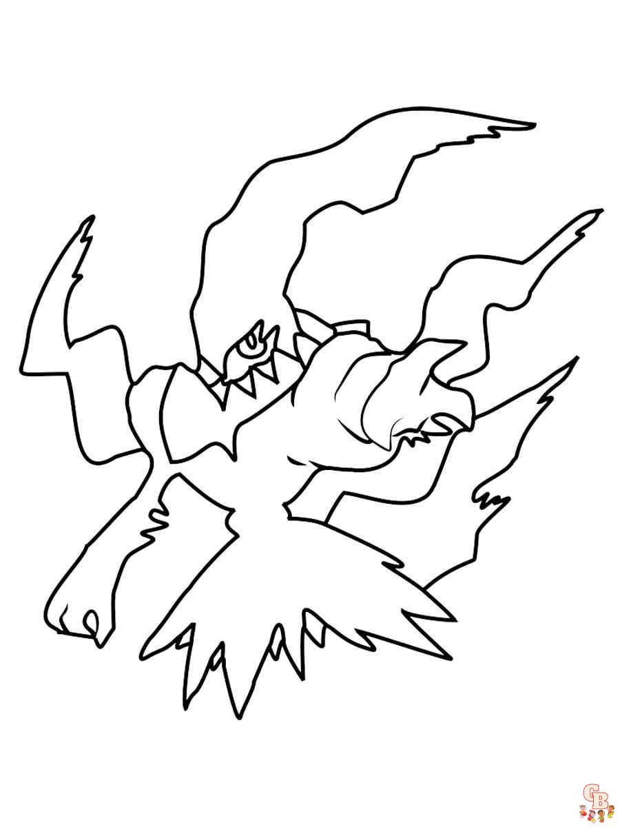 Pokemon Darkrai coloring pages printable free