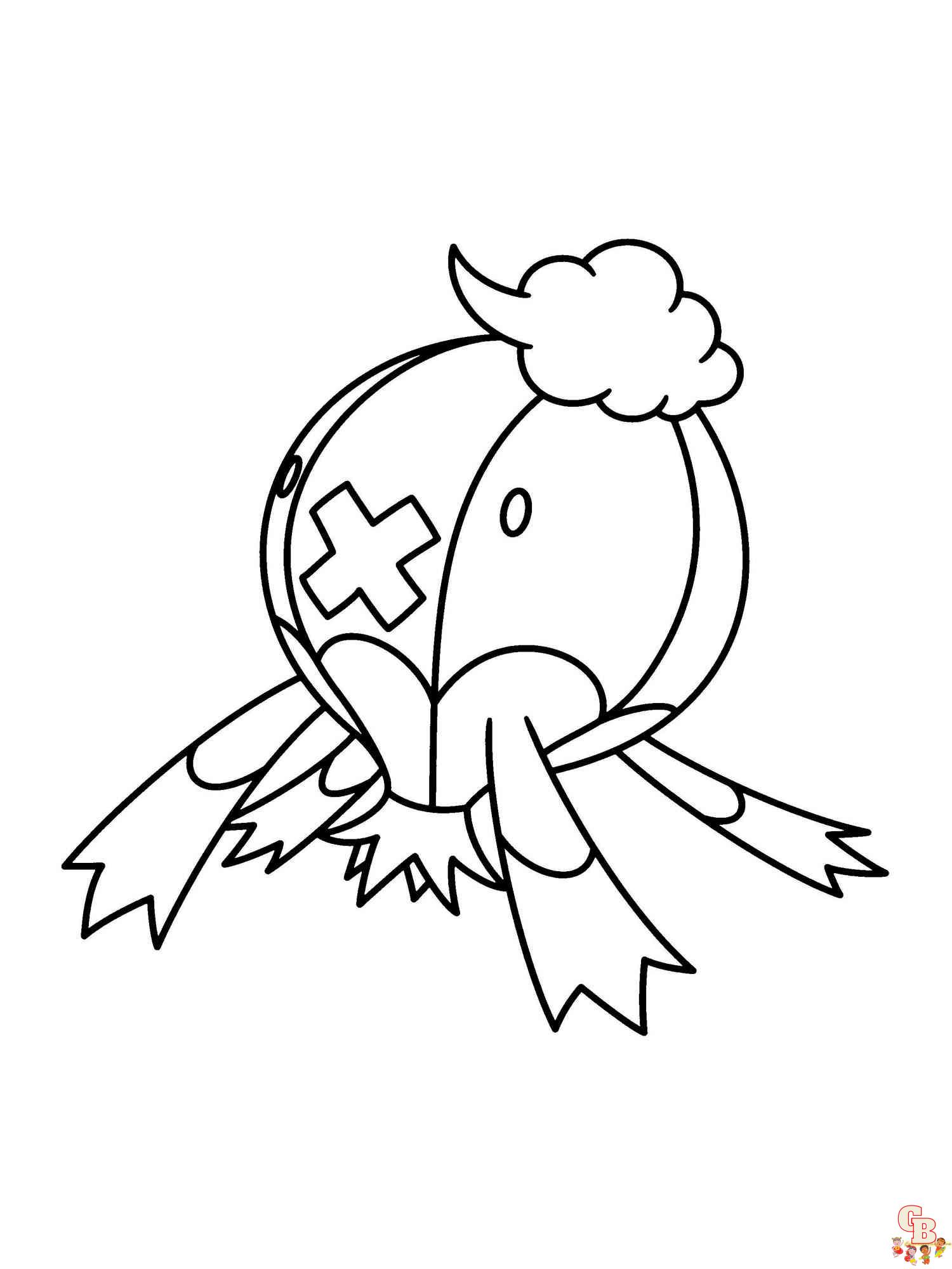 Pokemon Drifblim coloring pages printable