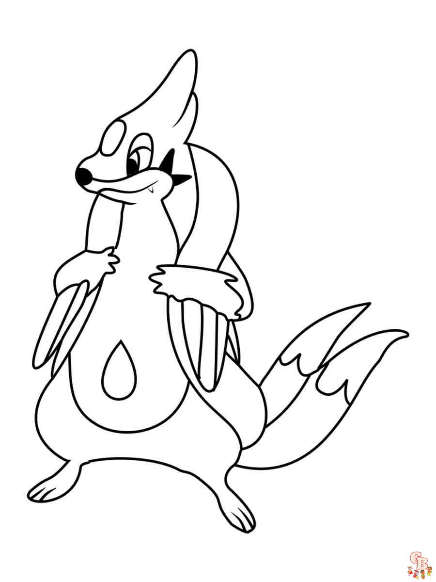 Pokemon Floatzel coloring pages printable