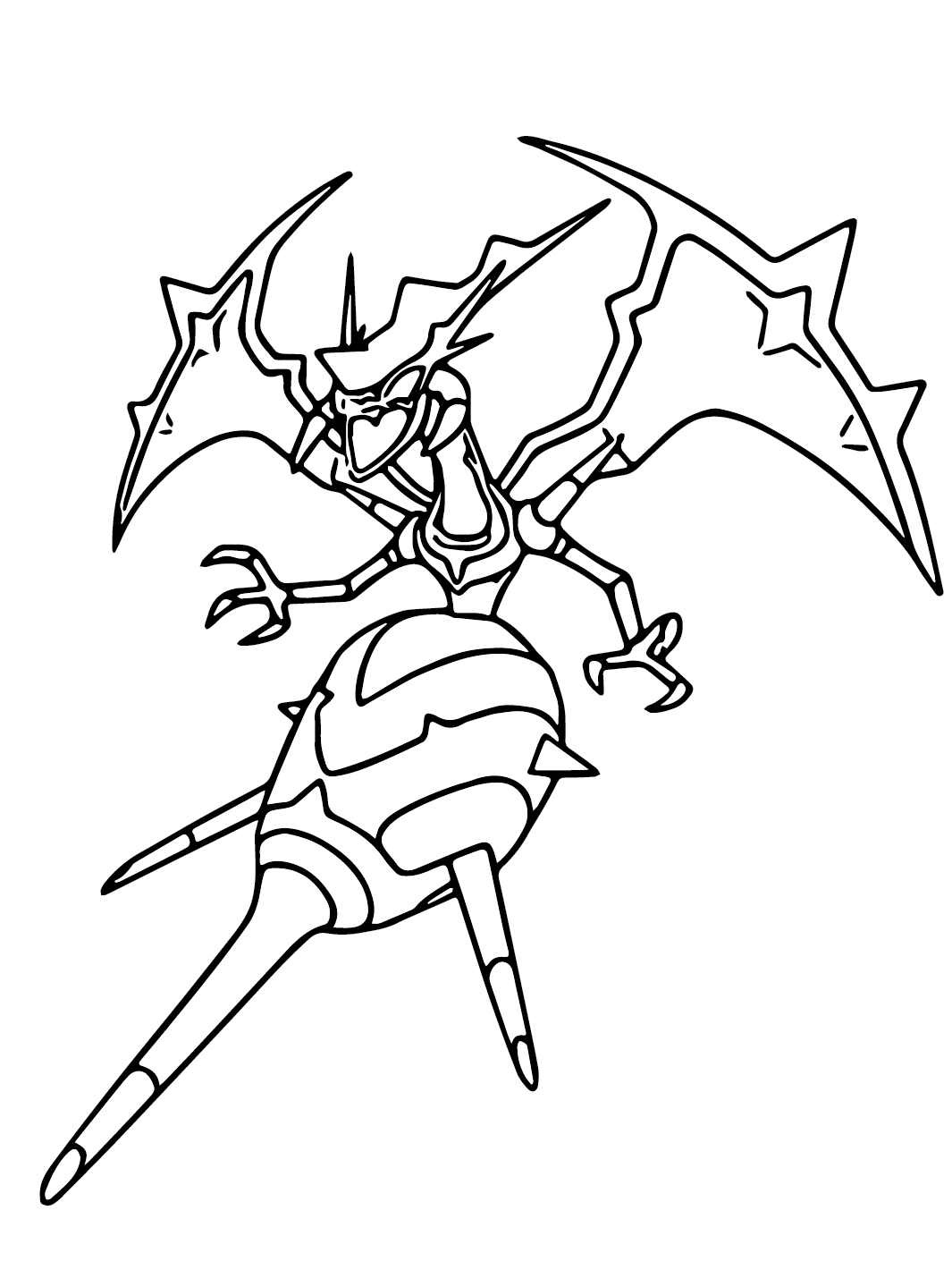 Pokemon Naganadel coloring pages printable