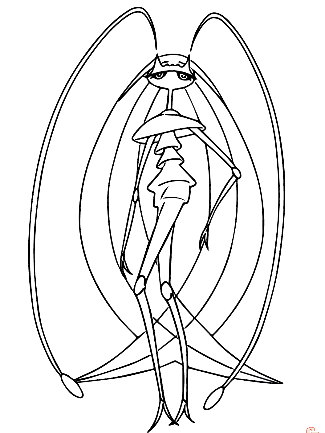 Pokemon Pheromosa coloring pages printable free