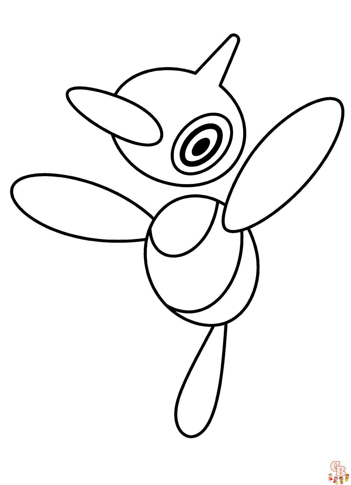 Pokemon Porygon Z coloring pages printable free