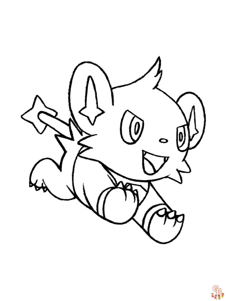 Pokemon Shinx coloring pages printable