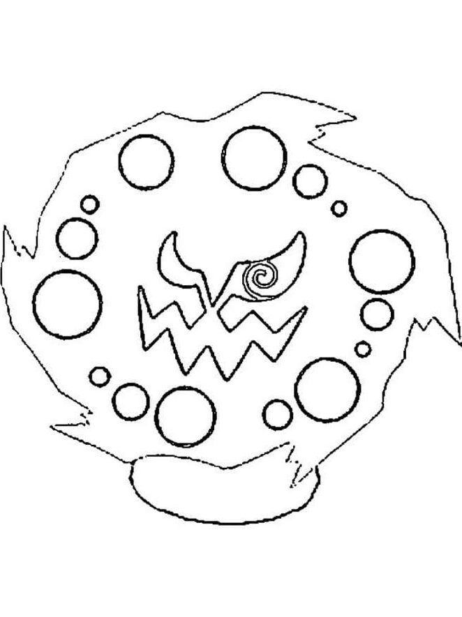 Pokemon Spiritomb coloring pages printable