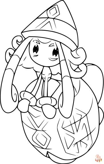 Pokemon Tapu Lele coloring pages free