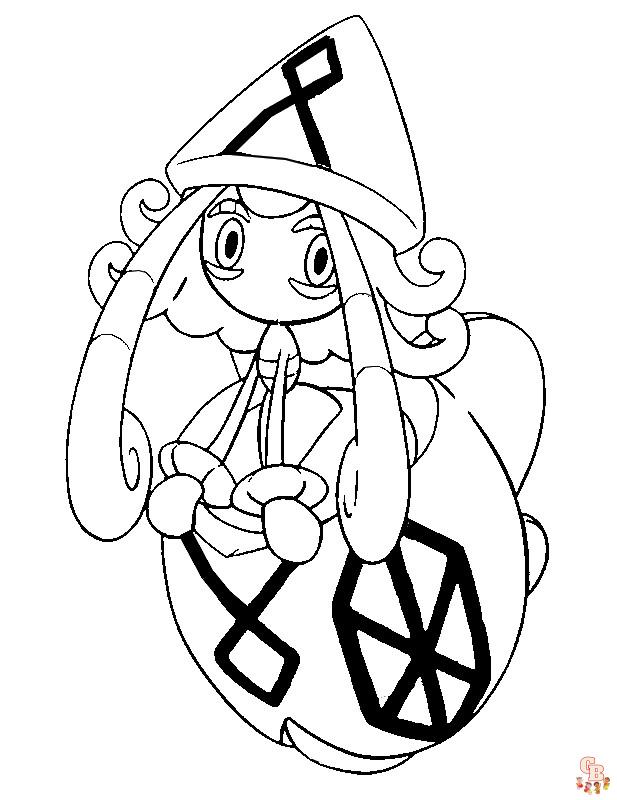 Pokemon Tapu Lele coloring pages printable free