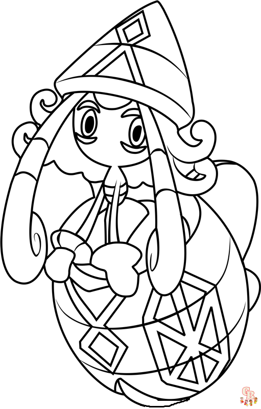 Pokemon Tapu Lele coloring pages