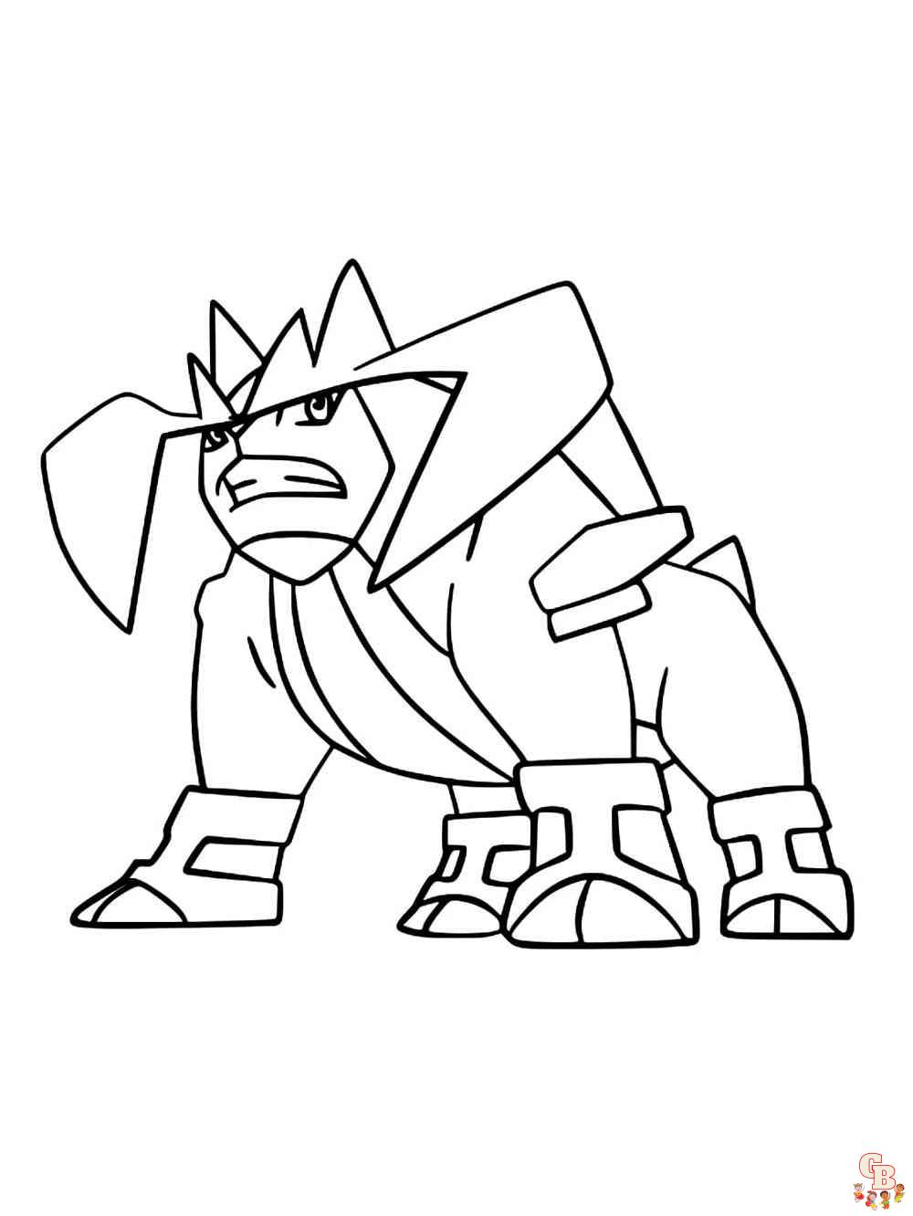 Pokemon Terrakion coloring pages printable free