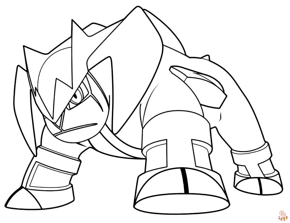 Pokemon Terrakion coloring pages printable