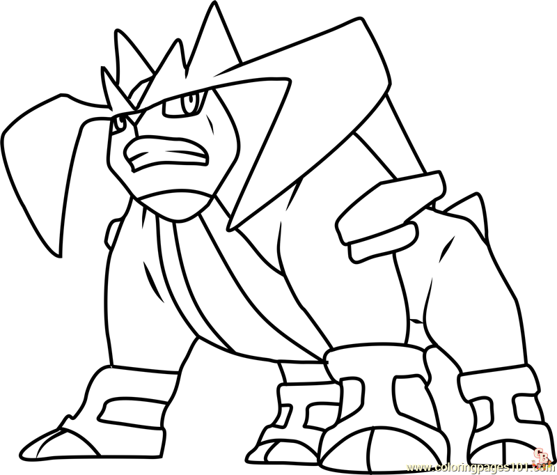 Pokemon Terrakion coloring pages