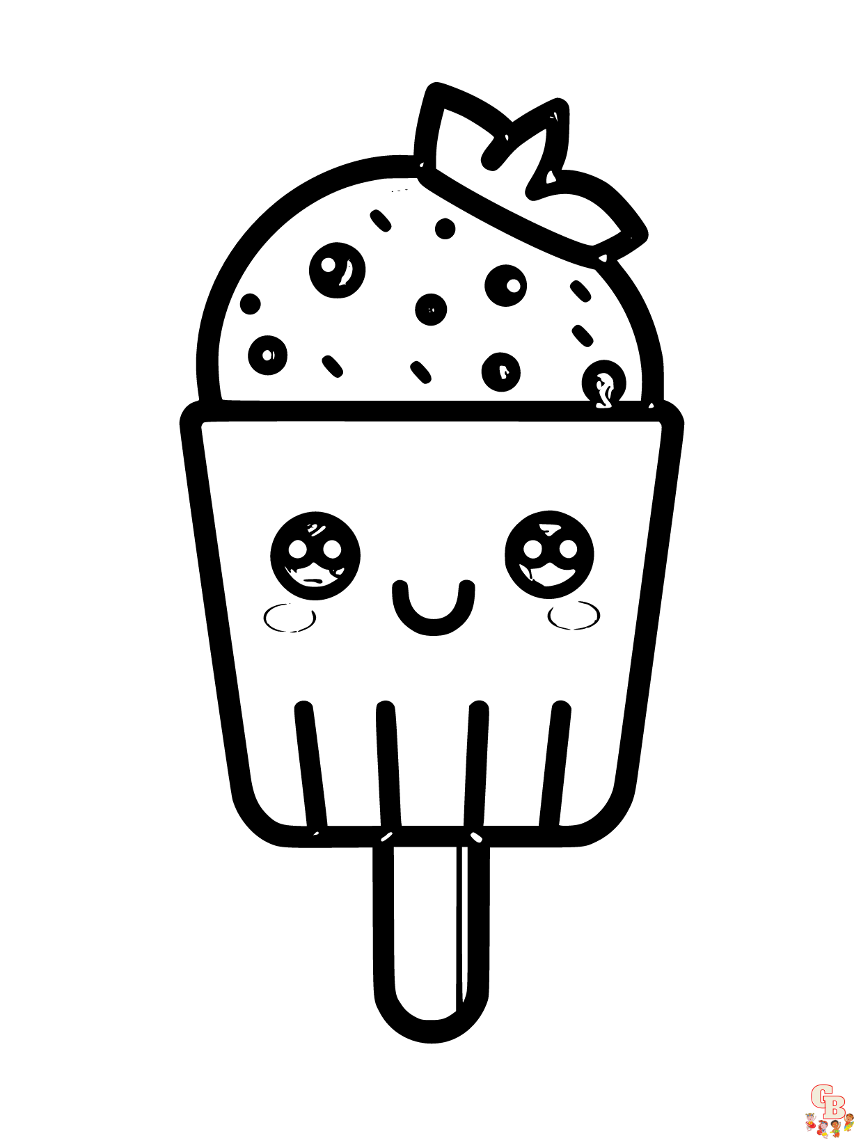 Popsicle coloring pages