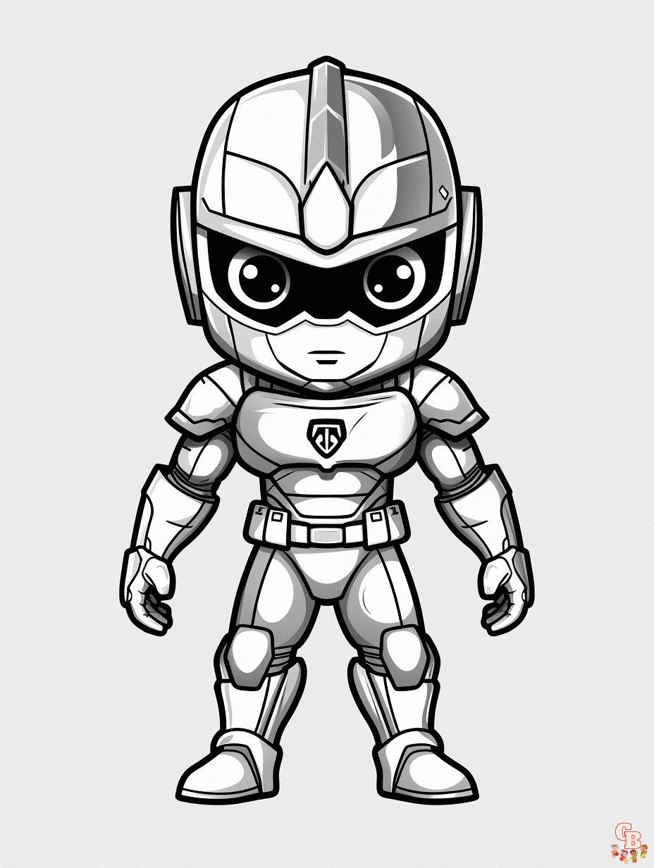 Power Rangers coloring pages easy