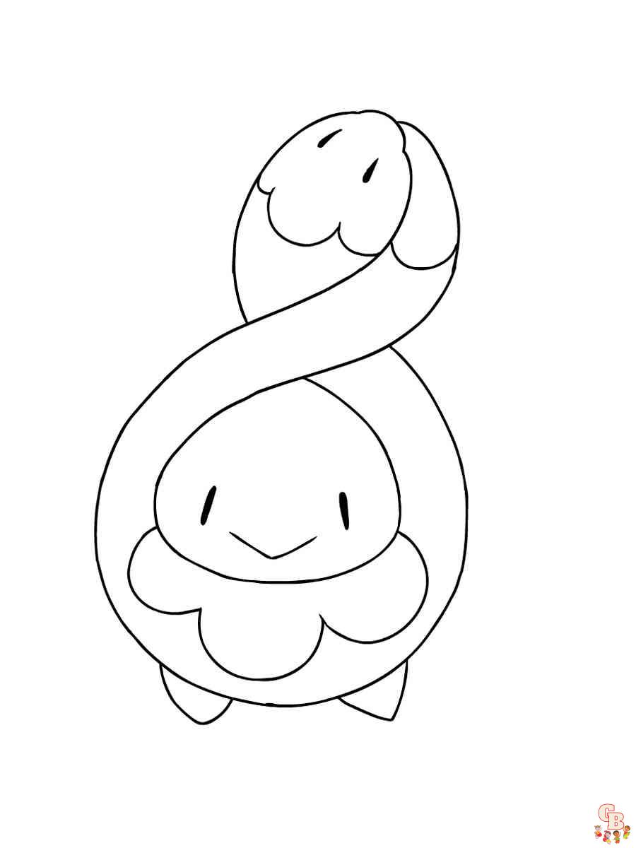 Printable Pokemon Budew coloring sheets