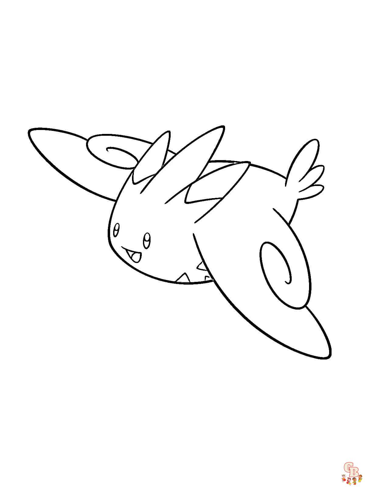 Printable Pokemon Togekiss coloring sheets 1