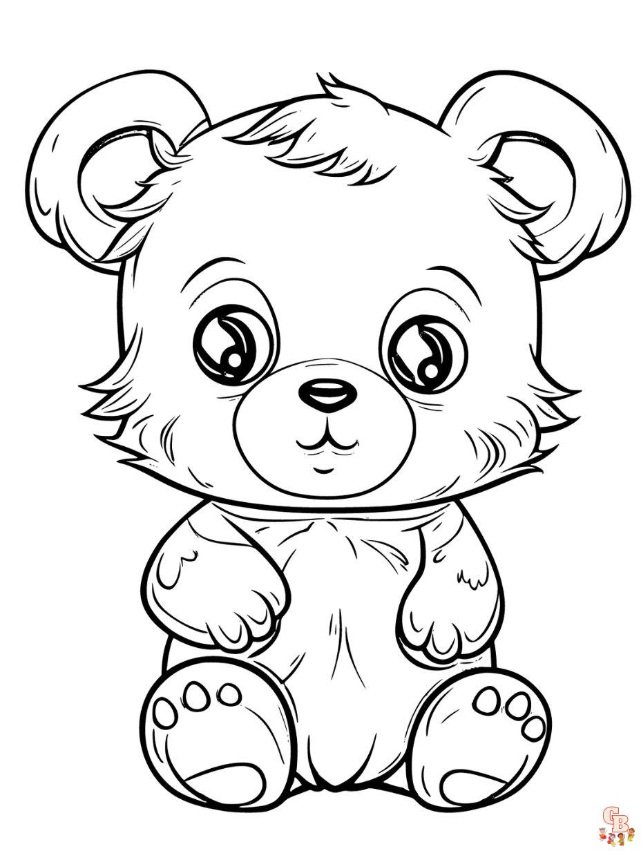 Printable Teddy Bear coloring sheets