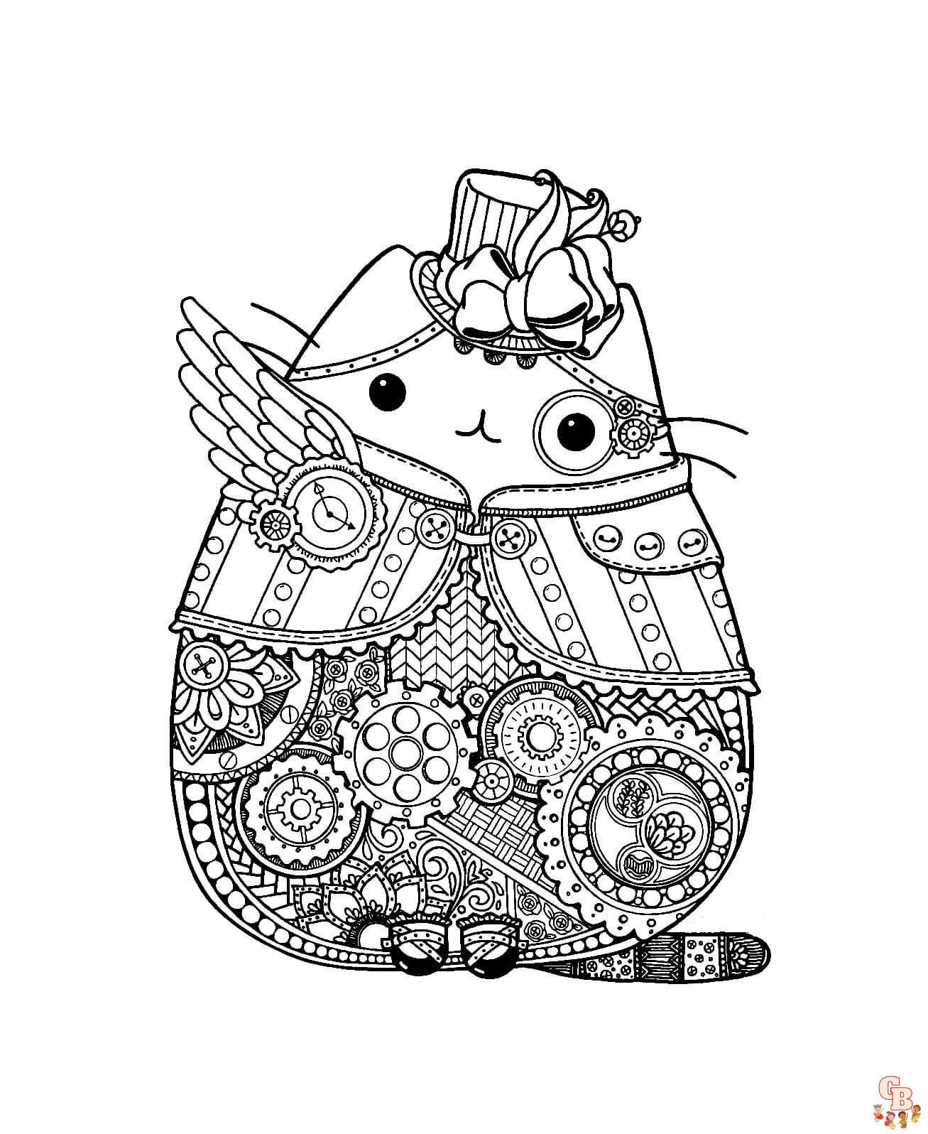 Pusheen Mandala Coloring Pages 9