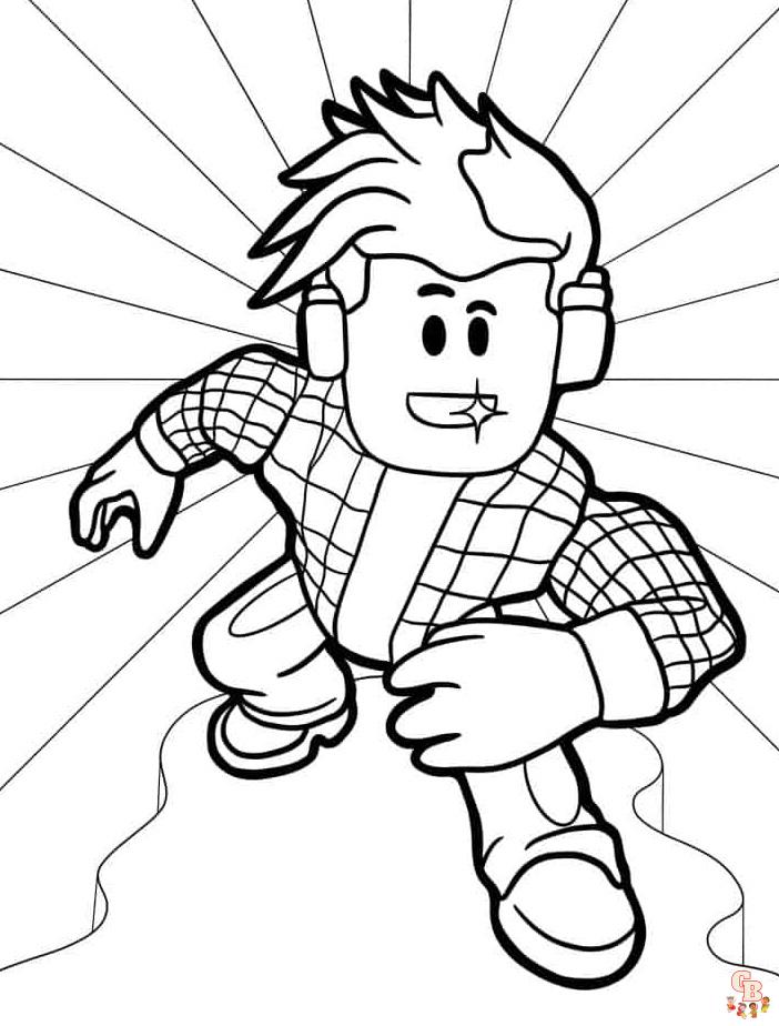 Roblox Footballer Coloring Pages 1