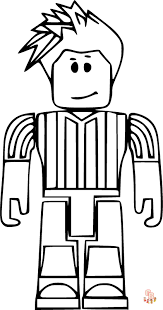 Roblox Footballer Coloring Pages 1