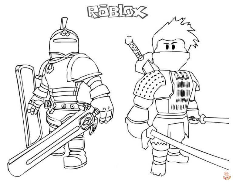 Roblox Knight Coloring Pages 2