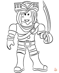 Roblox Pirate Coloring Pages 2