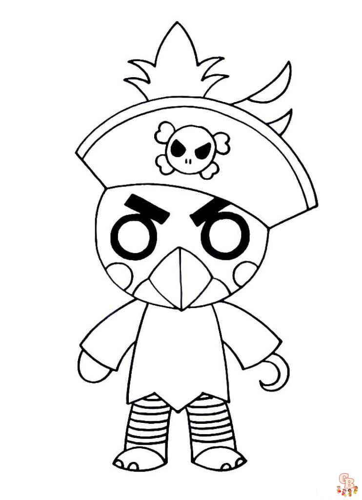 Roblox Pirate Coloring Pages 3