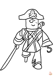 Roblox Pirate Coloring Pages 3