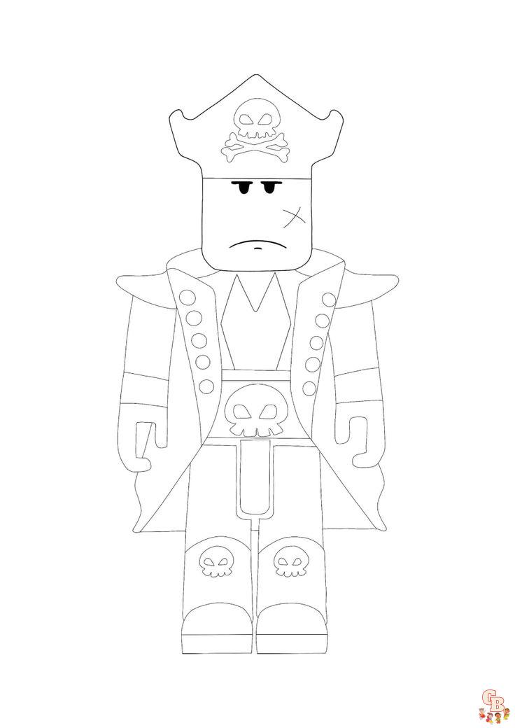 Roblox Pirate Coloring Pages 6