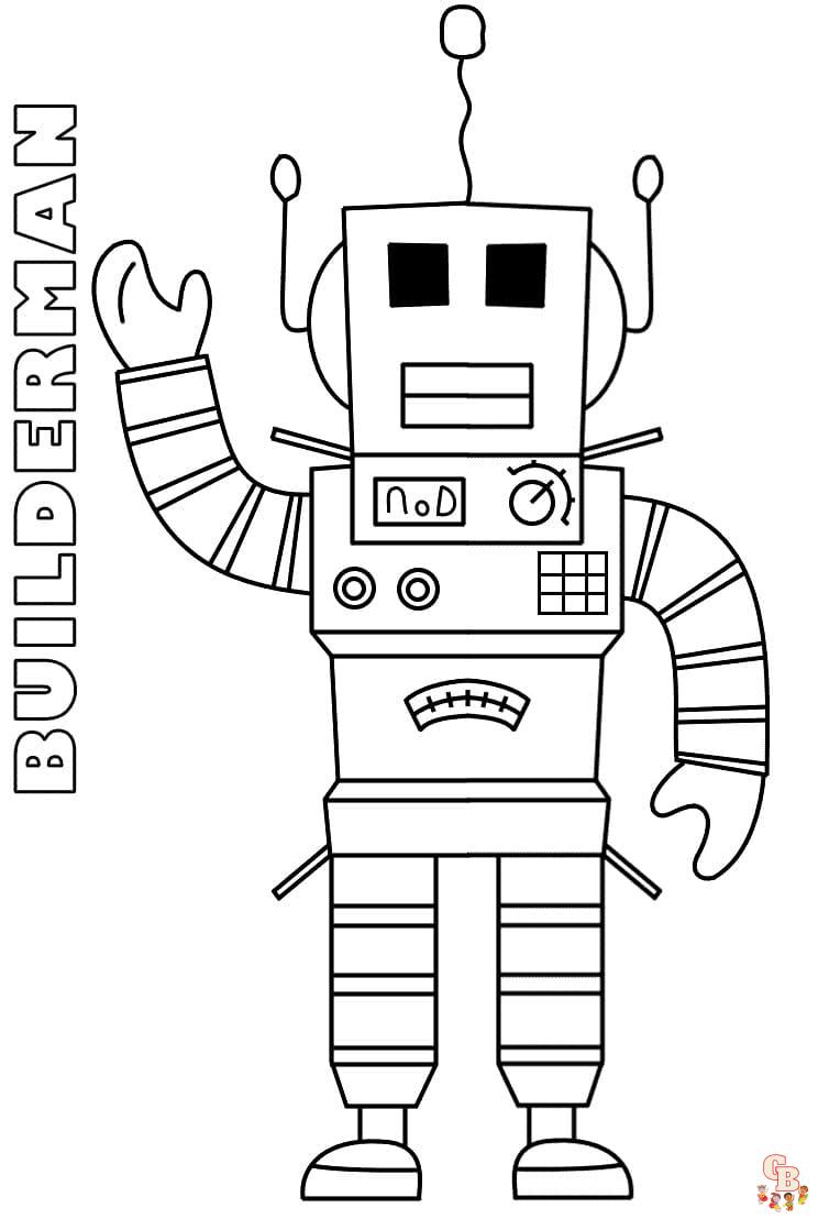 Roblox Robot Coloring Pages 1