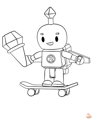 Roblox Robot Coloring Pages 4