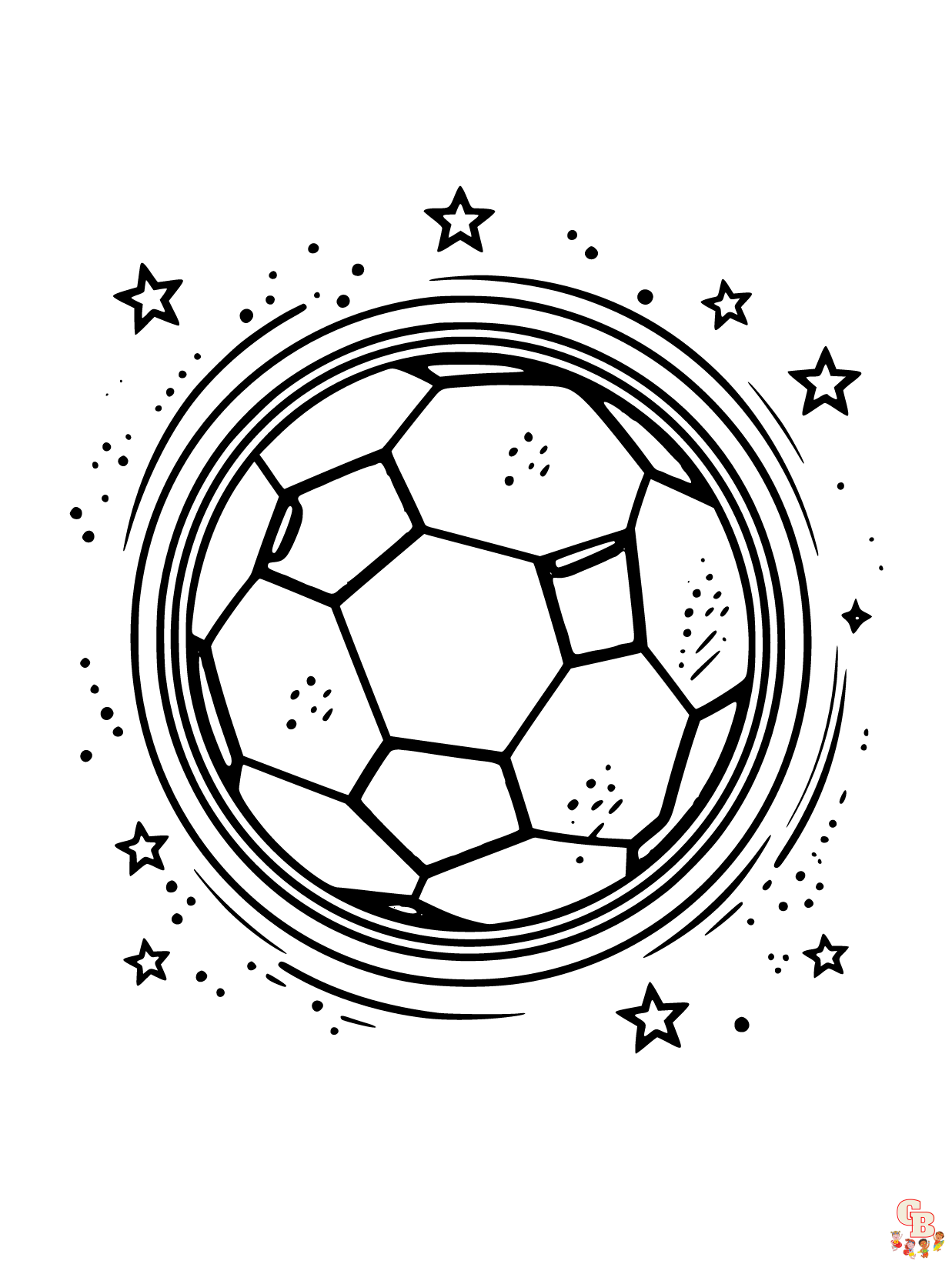 Soccer coloring pages free