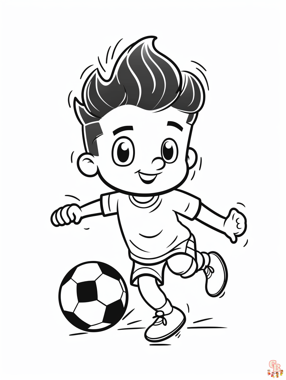 Soccer coloring pages printable free