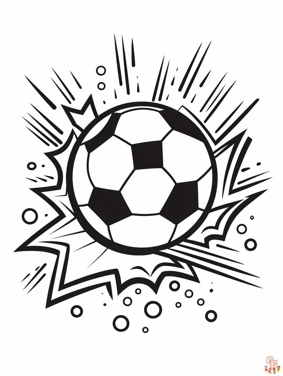 Soccer coloring pages to print