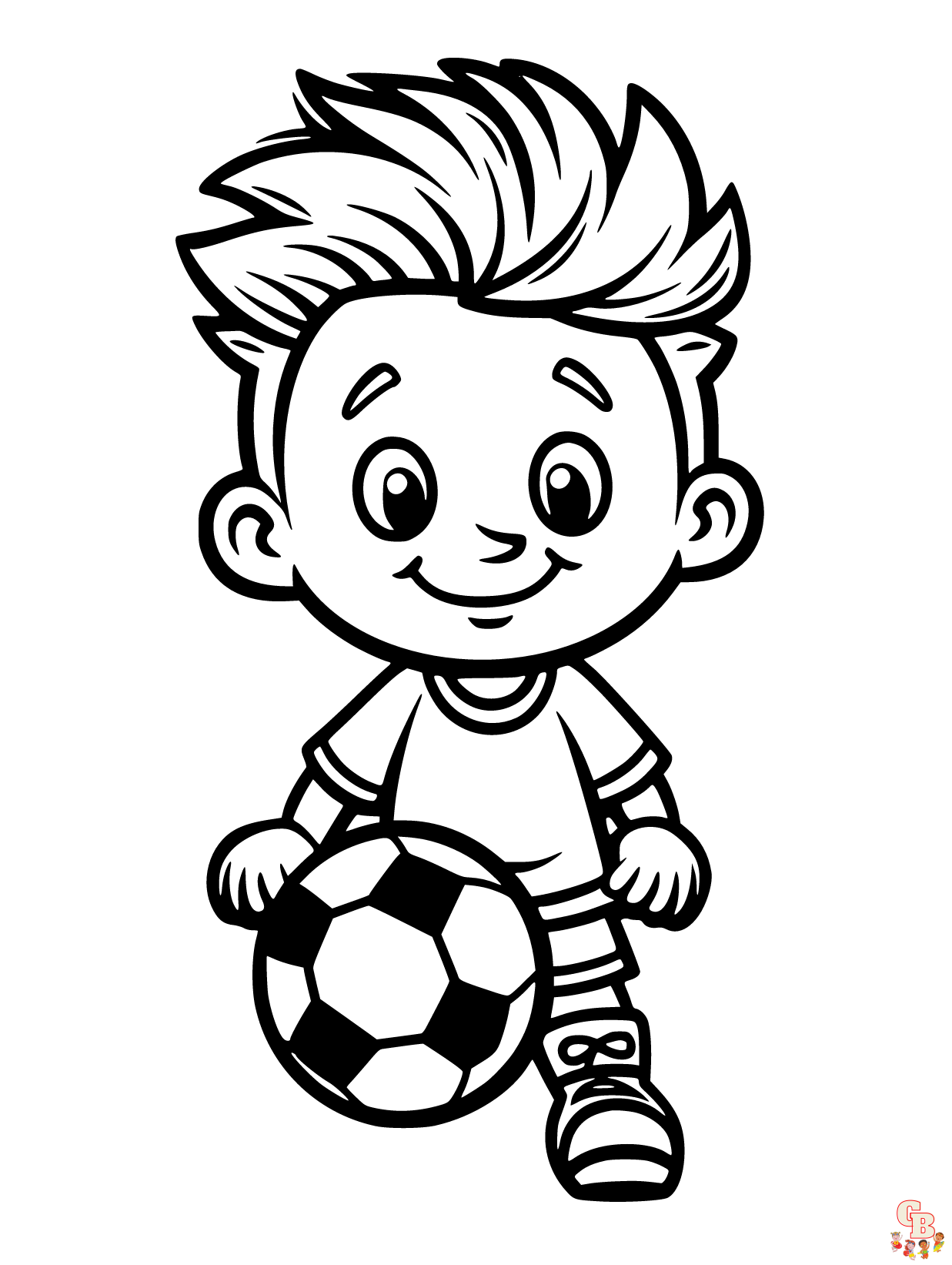 Soccer coloring pages