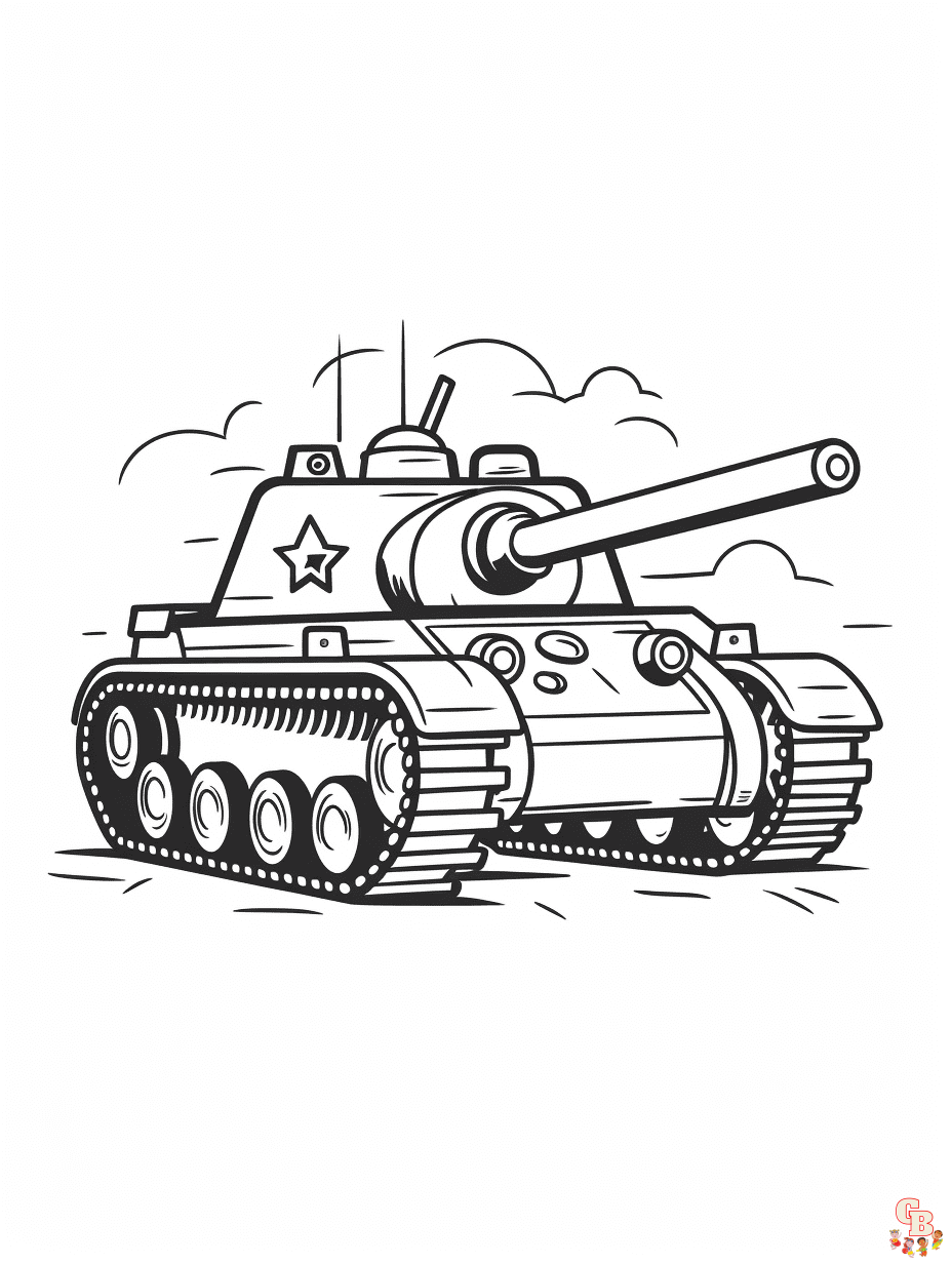 Tank coloring pages 6