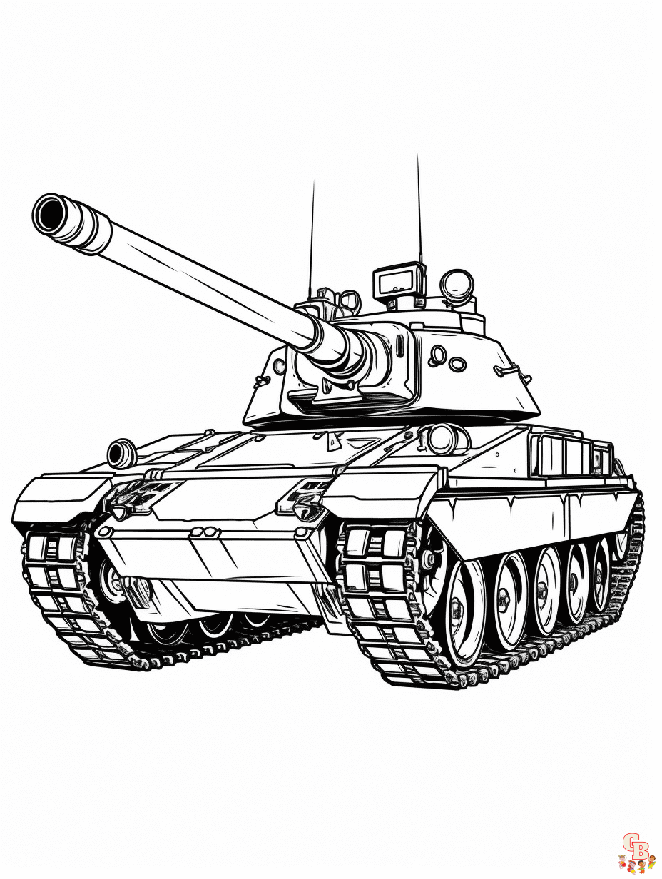 Tank coloring pages free