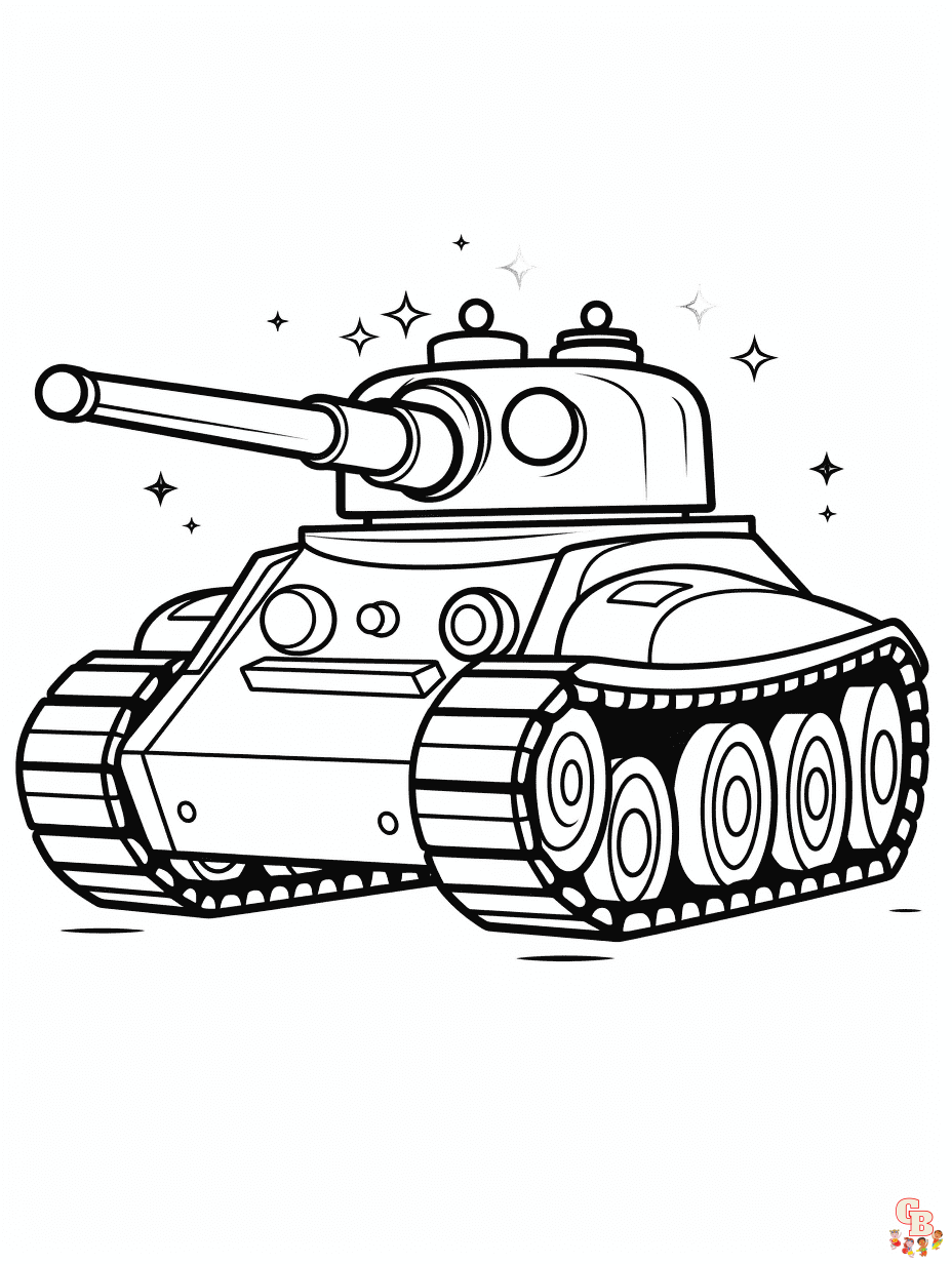 Tank coloring pages to print