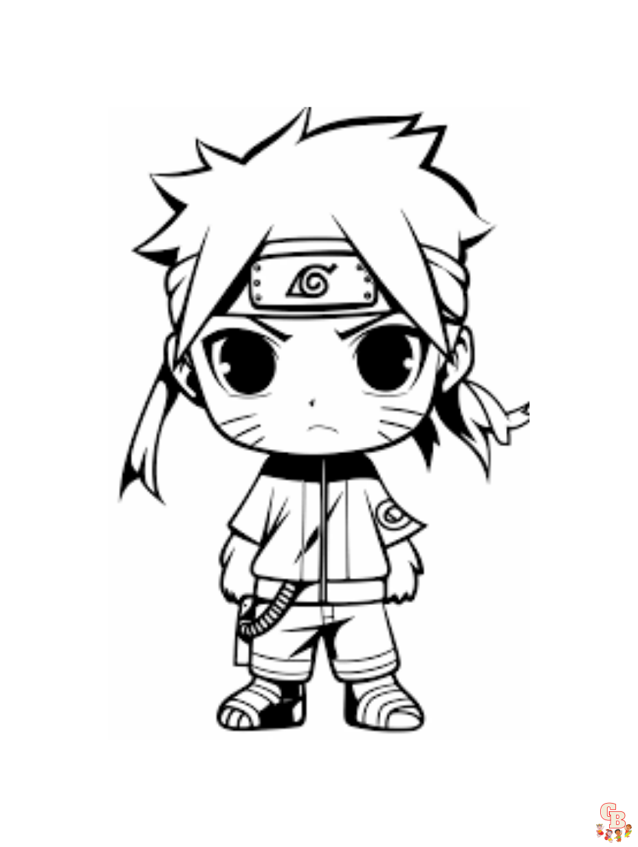 chibi naruto coloring pages