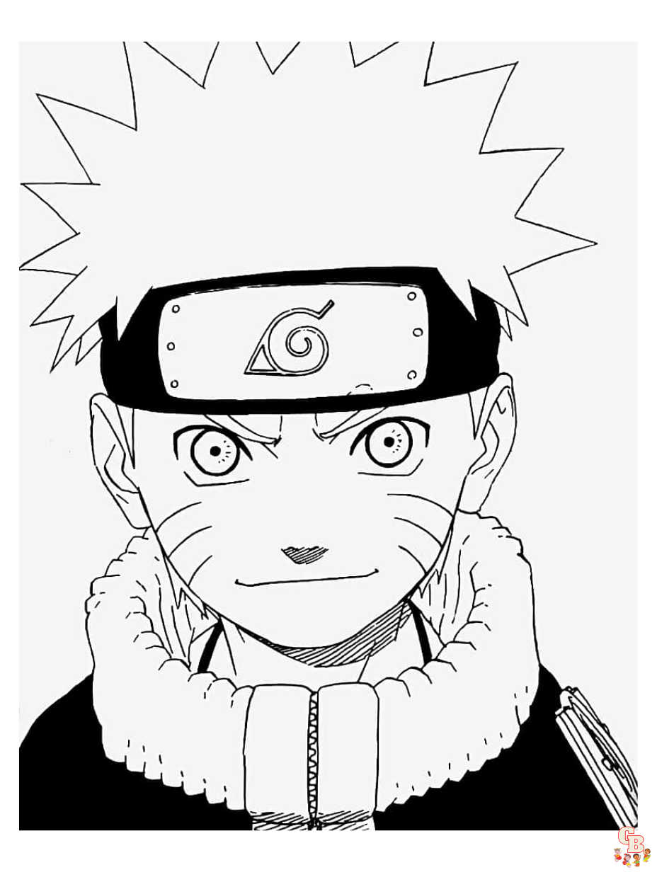 coloring pages of naruto