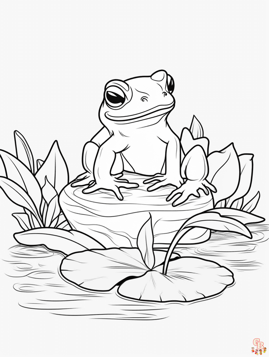 frog coloring pages 5