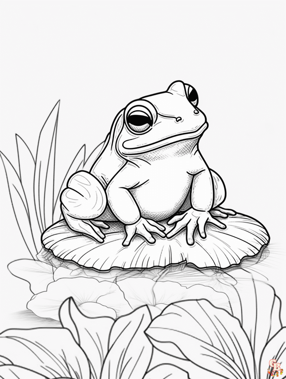 frog coloring pages 6